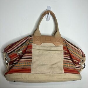 Toms western woven tote bag large size